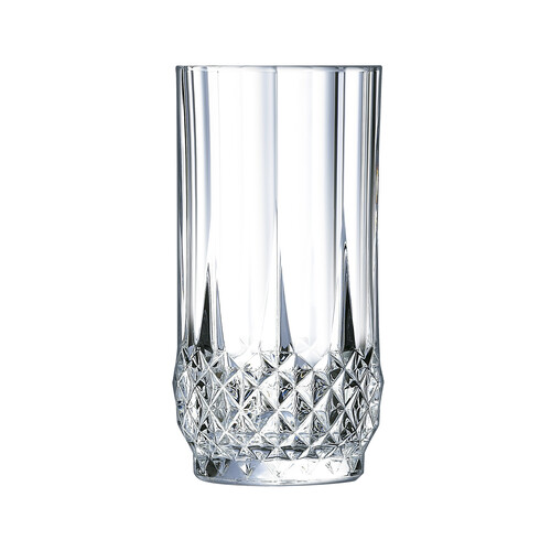 Vaso con relieve de cristal con capacidad para 0,28 litros, ECLAT.
