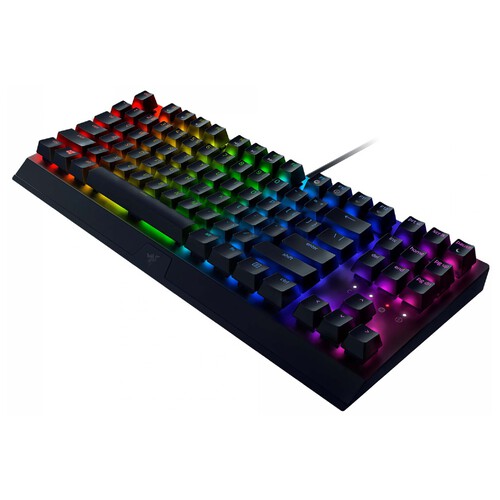 Teclado gaming  mecánico RAZER BlackWidow V3 Tenkeyless, iluminación RGB Chroma.