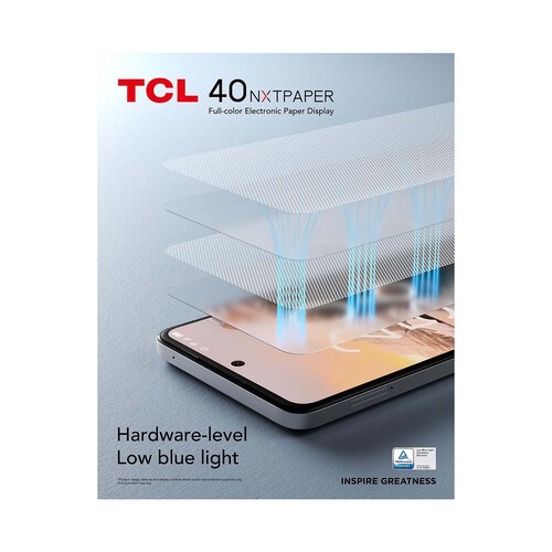 TCL 40 NXTPAPER 4G Opalescent, 256GB + 8GB Ram, Móvil 15,2cm (6,78).