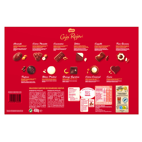 NESTLÉ Caja Roja Bombones con monedero 400 g.