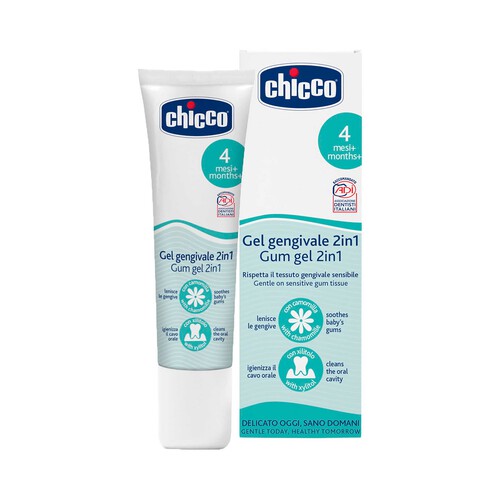 CHICCO Gel gingival 2 en 1 a partir de 4 meses 30 ml.