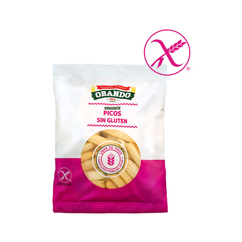 OBANDO Picos sin gluten OBANDO 80 g.