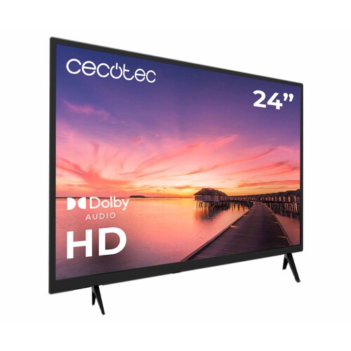 TV LED 60,9cm (24) CECOTEC Series 0024, HD, 1HDMI, color negro.