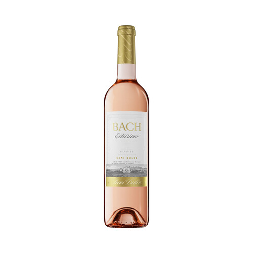 Vino rosado semi dulce con denominación de origen Catalunya BACH Viña extrisima botella de 75 cl.