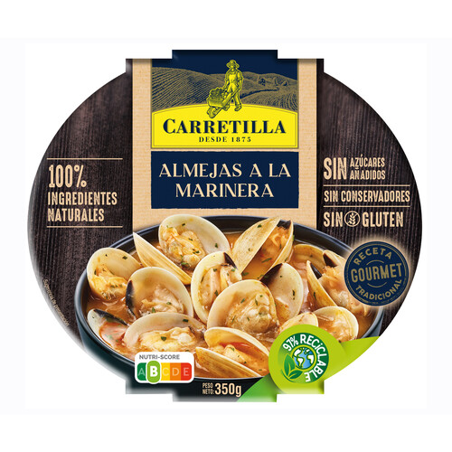  CARRETILLA Almejas a la marinera 320 g 