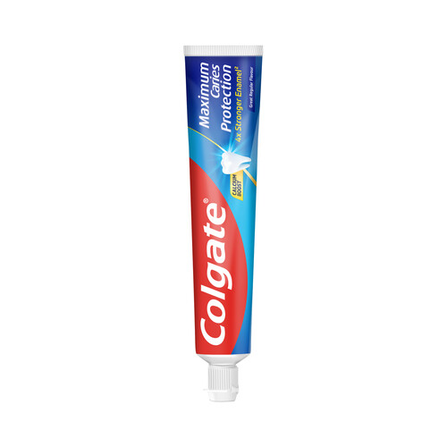 COLGATE Protección caries Pasta de dientes con flúor, calcio y protección frente a las caries con sabor a menta 75 ml.