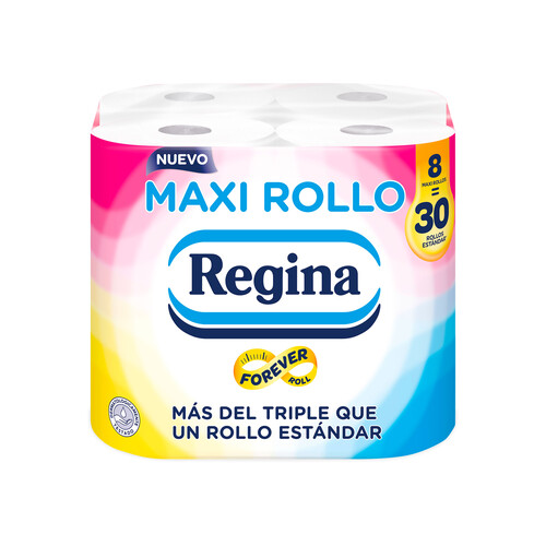 REGINA Papel higiénico maxi 8 rollos