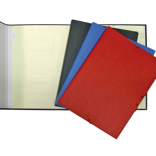 Carpeta polipropileno negro, tamaño folio, 12 separadores de cartón PRODUCTO ALCAMPO.