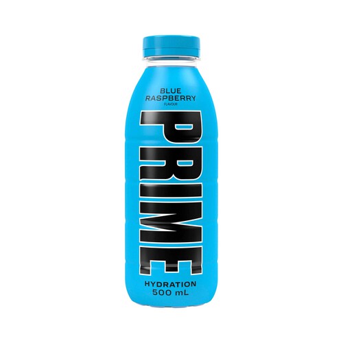 PRIME Bebida isotónica de frambuesa azul 500 ml.