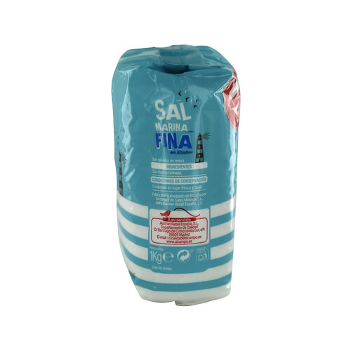 PRODUCTO ALCAMPO Sal fina PRODUCTO ALCAMPO 1 kg.