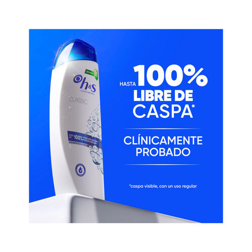 H&S Classic Champú anticaspa de uso diario, para todo tipo de cabellos 625 ml.