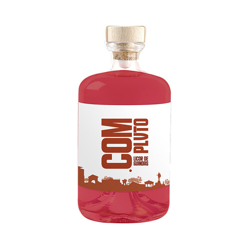 COMPLVTO Licor de guindas del Bierzo, elaborado y embotellado en la Comunidad de Madrid COMPLVTO botella de 70 cl.