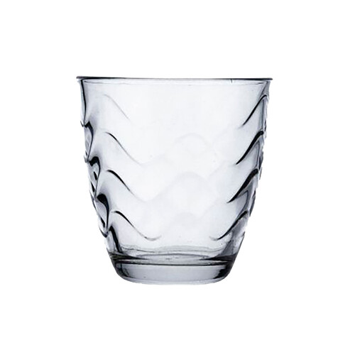 Set de 6 vasos de vidrio 26cl, transparente Waves QUID.