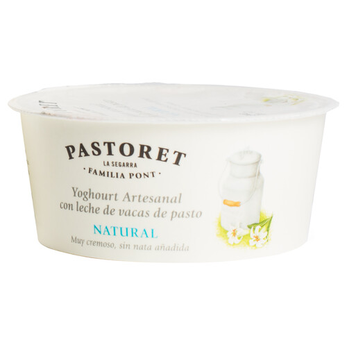 PASTORET Yogur artesanal cremoso de sabor natural 125 g.