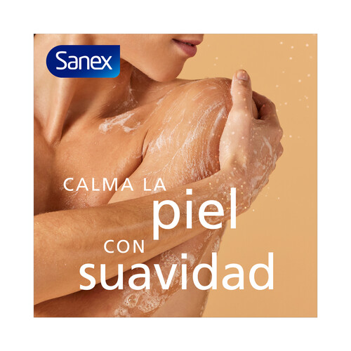 SANEX Cuidado experto+ Gel de ducha o baño, para piel sensible, que ayuda calmarla 600 ml.