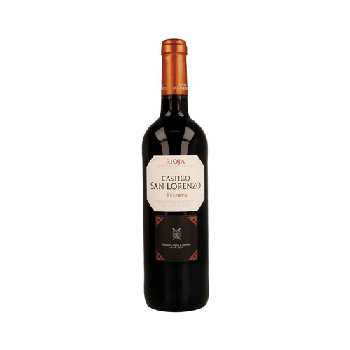 CASTILLO SAN LORENZO  Vino tinto reserva con D.O. Ca. Rioja botella 75 cl.