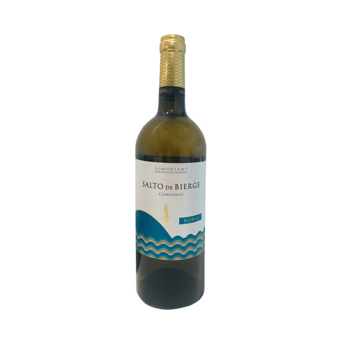 SALTO DE BIERGE  Vino blanco roble con D.O. Somontano SALTO DE BIERGE botella de 75 cl.