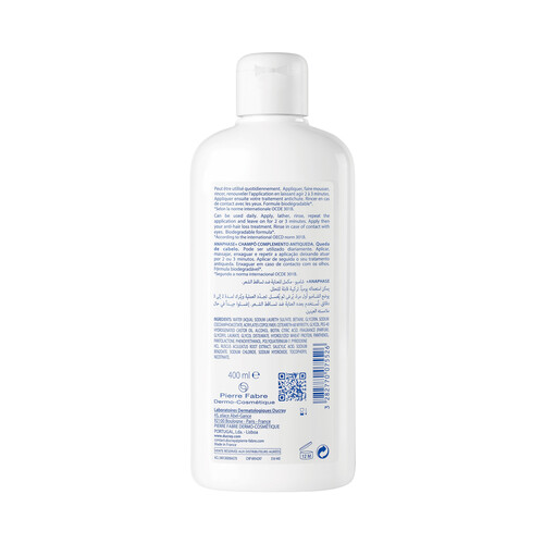 DUCRAY Anaphase+  Champú tratante que ayuda a frenar la caida del cabello 400 ml.