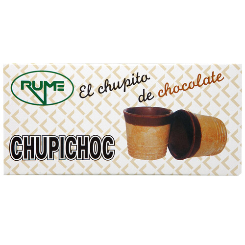 RUME Vasitos de barquillo de chocolate para helados 55 g pack de 10 uds