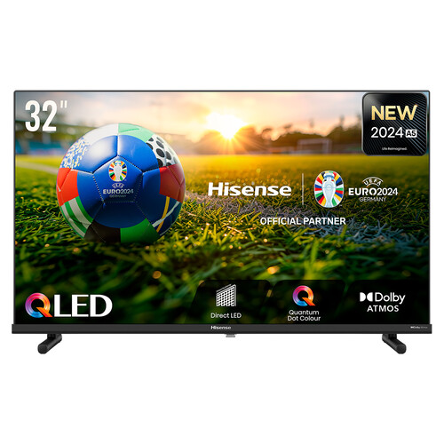 Televisión 81,2 cm (32) QLED HISENSE 32A5NQ,  FHD, VIDAA, HDR10, HGL, HDR10+, HDMI, USB, color negro.