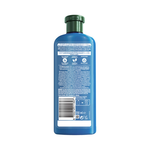 HERBAL ESSENCES Champú reparador con aceite de argán, para cabellos dañados 350 ml