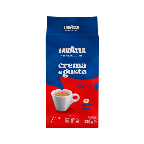 LAVAZZA Café molido Italiano CREMA e Gusto de 250 g.