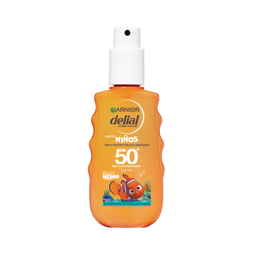 DELIAL Protector solar en spray, especial para niños con factor protección 50+ ( muy alta) 150 ml.