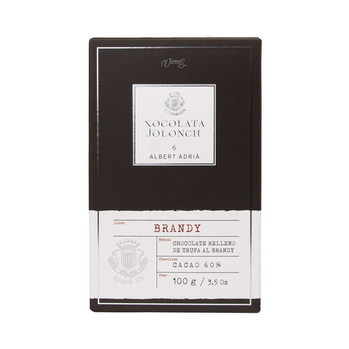 VICENS Chocolate negro 60% con brandy 100 g.