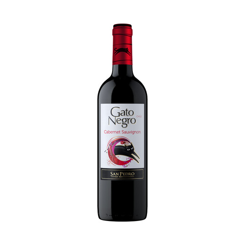 GATO NEGRO Vino tinto elaborado en Chile botella 75 cl.