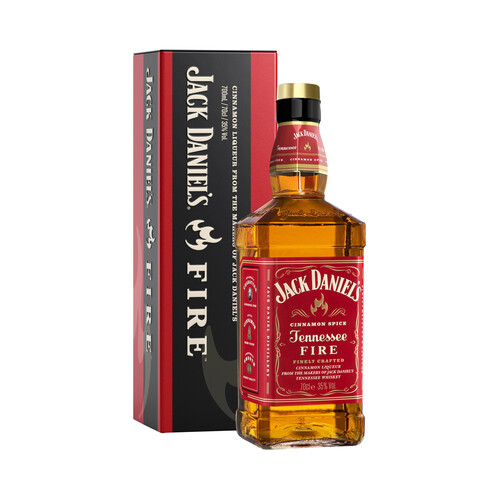  JACK DANIEL'S Fire Tennessee Whiskey con un toque de canela de Ceylna y un acabado picante 70 cl.