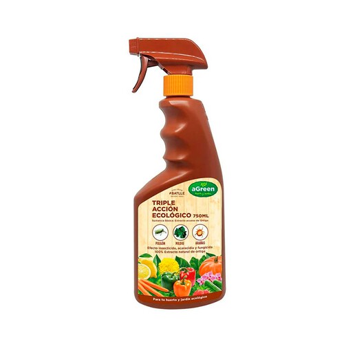 Triple accion eco pulverizador 750ml. Tratamiento para plantas BATLLE.