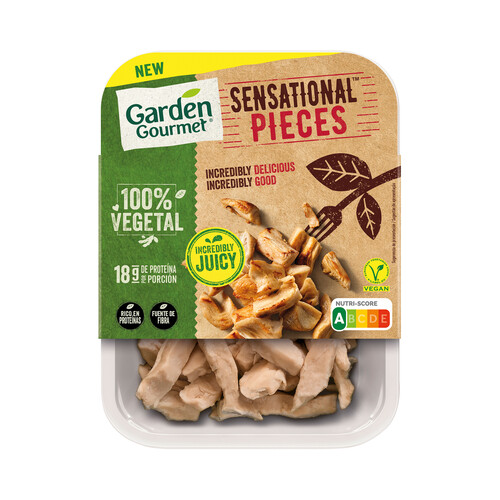 GARDEN GOURMET Especialidad vegana a base de proteina de soja GARDEN GORMET Sensational pieces 160 g.
