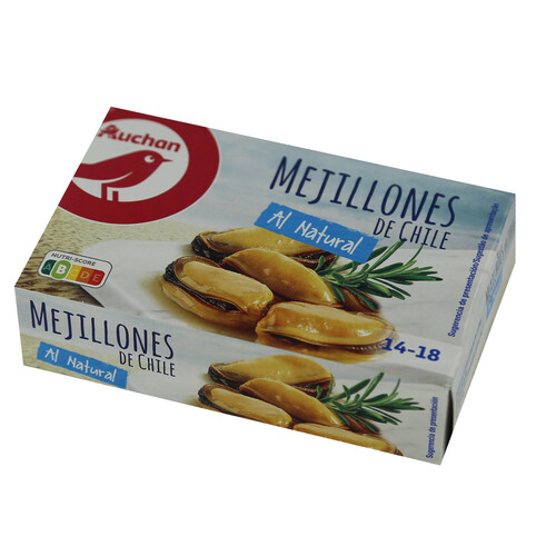 PRODUCTO ALCAMPO Mejillones al natural lata de 68 g.