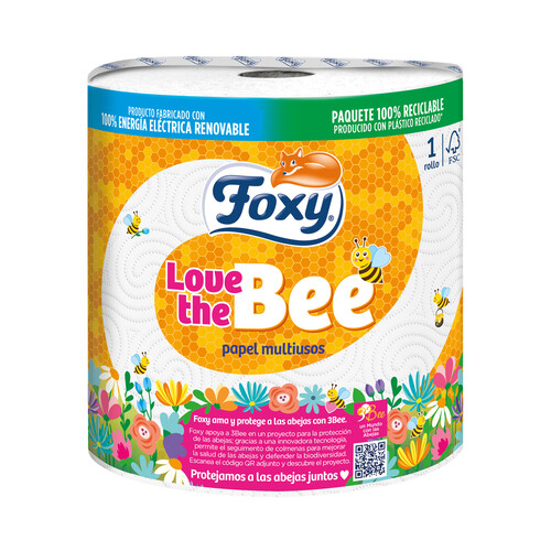 FOXY Love the Bee Rollo de papel de cocina multiusos 1 ud.