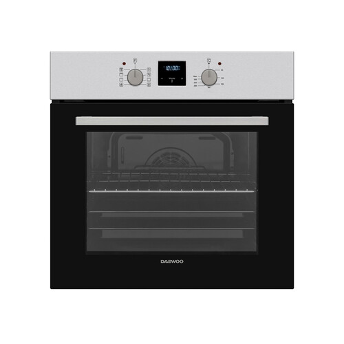 Horno multifunción DAEWOO BO6ED22MXN, Inox antihuellas, capacidad: 69L, A, A: 57,5cm, H: 59,5cm, F: 59,5cm.