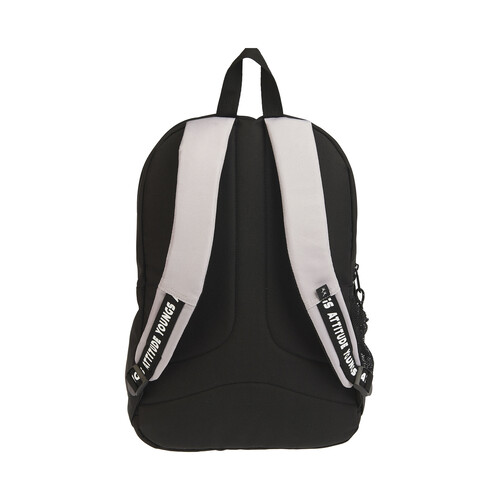 Mochila sport de 43cm, varios compartimentos, color negro, ALCAMPO.