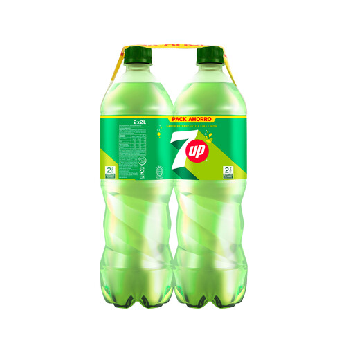 SEVEN UP Zero  Refresco lima-limón pack 2 uds. x 2 l.