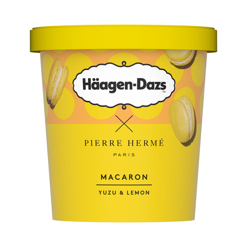 HÄAGEN-DAZS Pierre hermé Tarrina de helado de yuzu y limón con trocitos de macarons 420 ml.