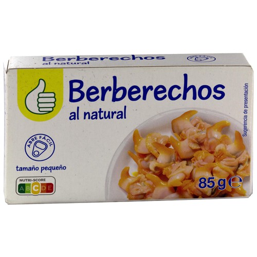 PRODUCTO ECONÓMICO ALCAMPO Berberecho pequeños al natural lata 85 g.