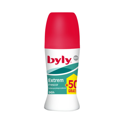 BYLY Extrem frescor Desodorante roll on para mujer con perfume que prolonga la protección 50 ml.