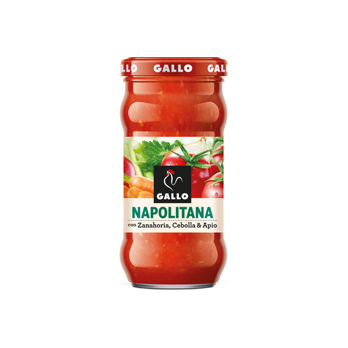 GALLO Salsa Napolitana con zanahoria, cebolla y apio GALLO 350 g.