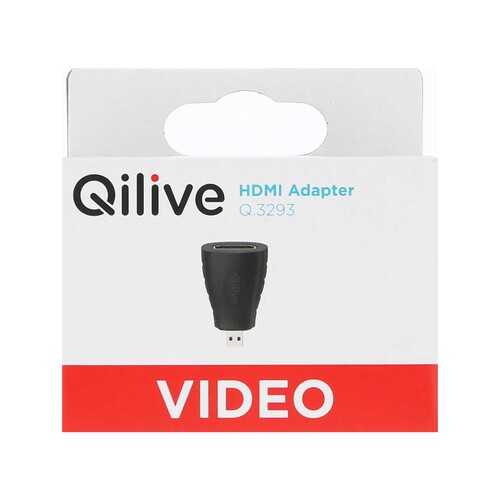 Adaptador HDMI hembra a Micro-HDMI macho, QILIVE.