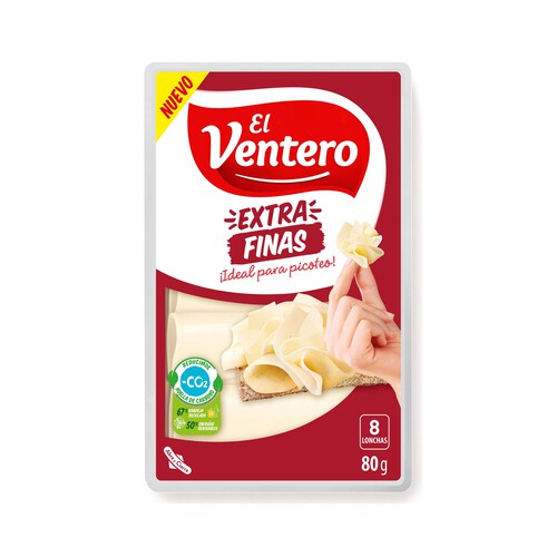 EL VENTERO Queso lonchas mezcla tierno extrafinas 80 gr.