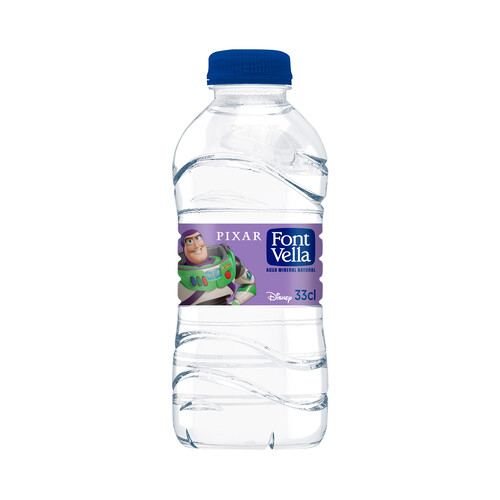 FONT VELLA Agua mineral natural botella de 33 cl