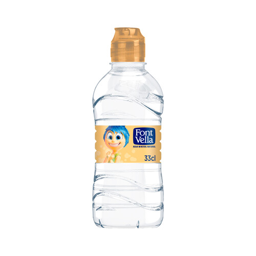 FONT VELLA Agua mineral natural botella de 33 cl