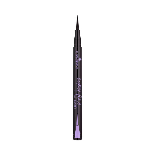 ESSENCE Super fine tono 01 negro Delineador de ojos (eyeliner) con punta ultrafina, para delineados ultraprecisos.