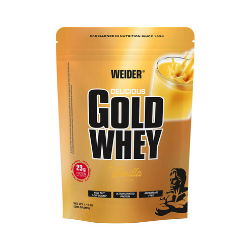 WEIDER Delicius gold whey, Proteínas sabor a vainilla 500 g.