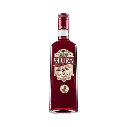 MIURA Licor de guindas con alcohol, original de Cazalla de la Sierra MIURA botella de 70 cl.