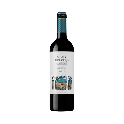 VIÑAS DEL VERO  Vino tinto roble con D.O. Somontano botella de 75 cl.