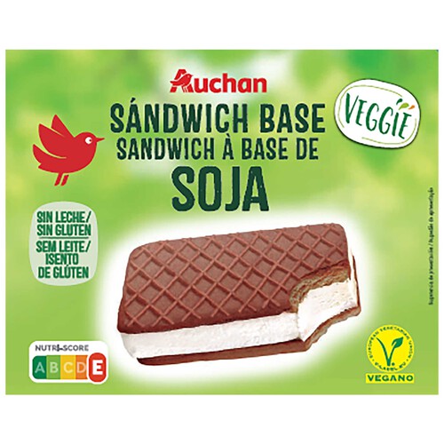 AUCHAN Sandwich vegetal a base de soja 6 x 85 ml. Producto Alcampo